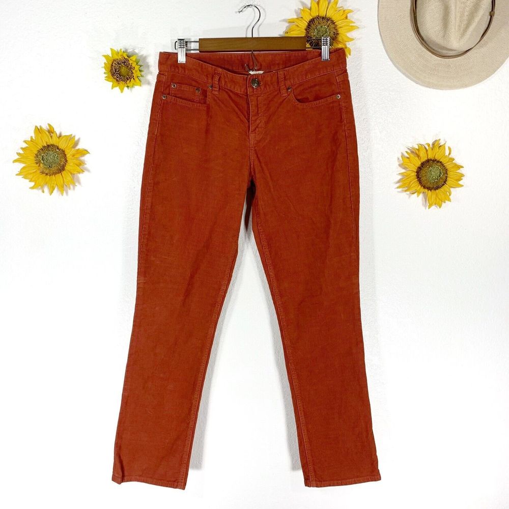 J. Crew Rustic Corduroy City Fit 9” Midrise Pants Jeans Size 29 Slim Women’s